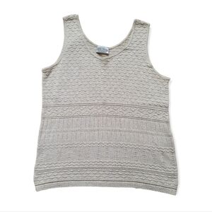 VINTAGE Knit Tank Top | size XL